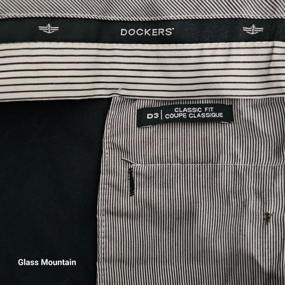 SOLD - Dockers Classic Casual Dress Navy Blue Men's Flat Pleat 40X30 Pants - Picture 6 of 6